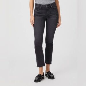 Paige Cindy Straight Jean - Black Lotus